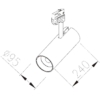 The Tube 3-fase LED railspot - Afbeelding 4