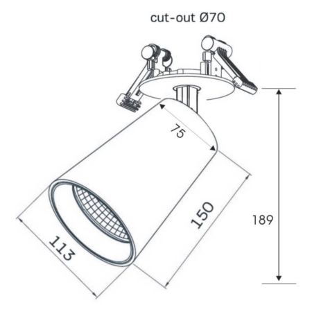 The Ymir richtbare inbouw LED-Spot - Afbeelding 3