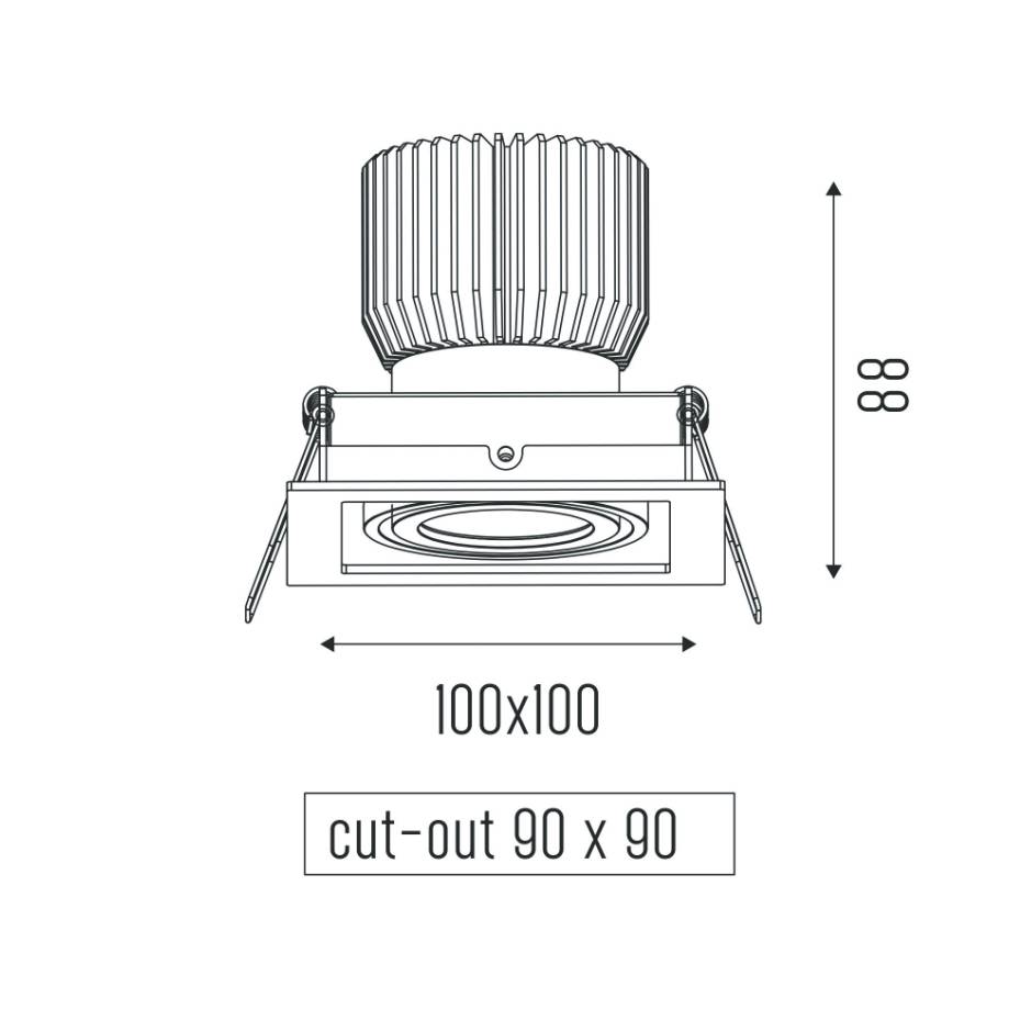 The Cardan-XS HE One inbouw LED-spot - Afbeelding 4