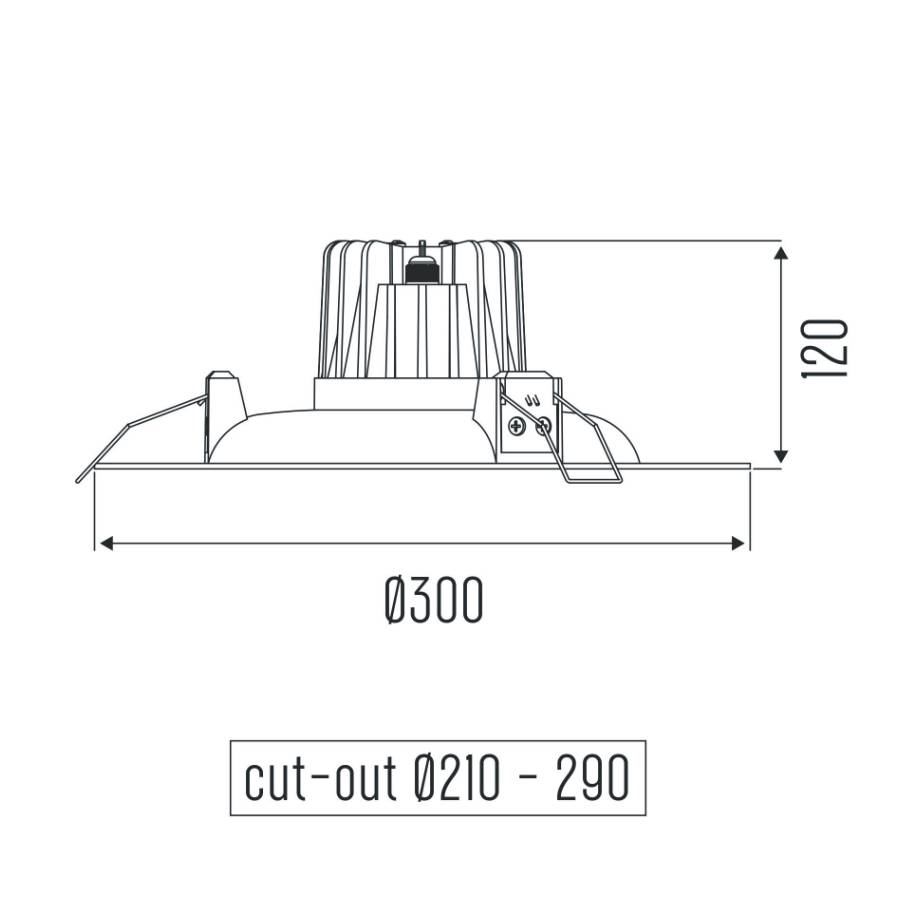 The Donar L HE X-Flip LED-Downlight - Afbeelding 3
