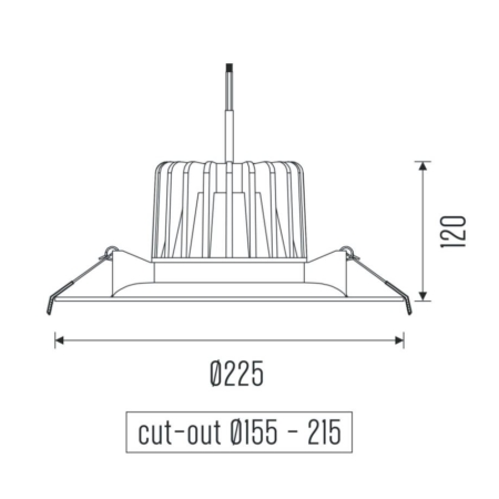 The Donar M HE X-Flip LED-Downlight - Afbeelding 3