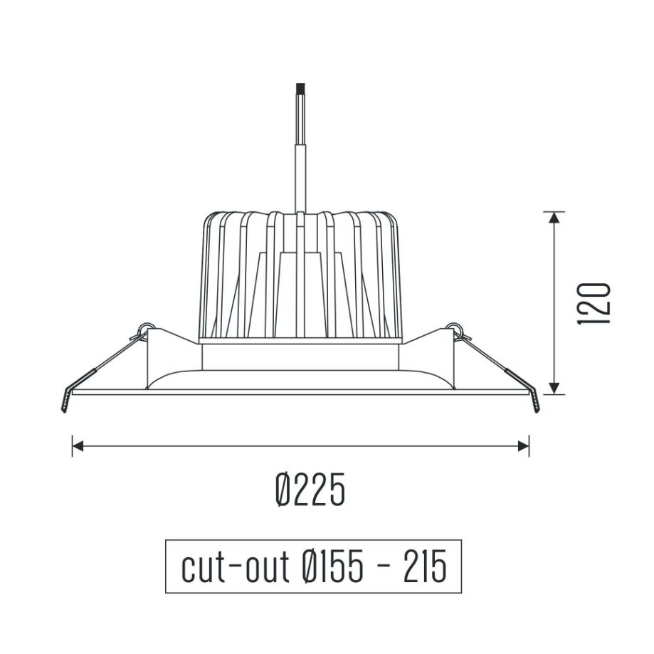 The Donar M HE X-Flip LED-Downlight - Afbeelding 3