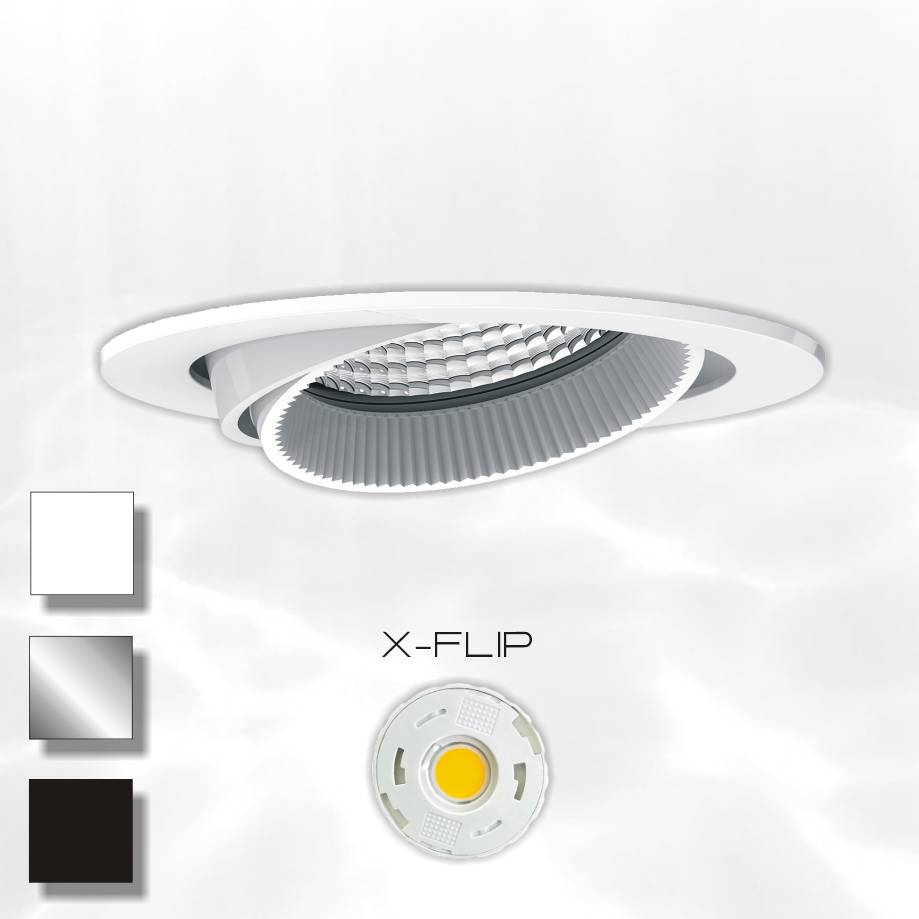 The Fulla S HE X-Flip Draai-/Kantelbare LED-Spot