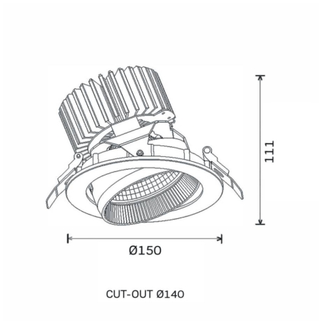 The Fulla S HE Draai-/Kantelbare LED-Spot - Afbeelding 4